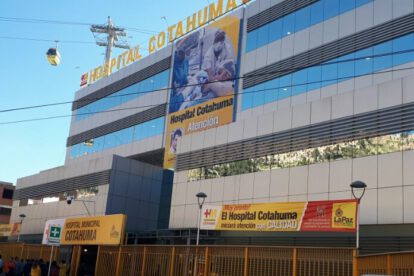 Mario Aramayo en el Hospital de Cotahuma