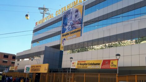 Mario Aramayo en el Hospital de Cotahuma