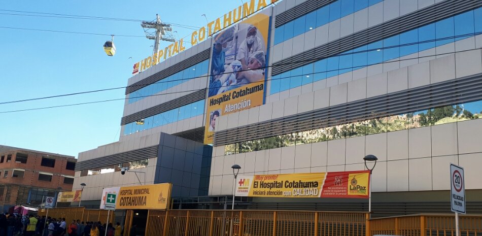 Mario Aramayo en el Hospital de Cotahuma