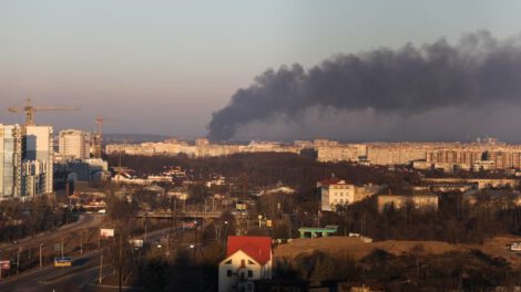 Ataque ruso en Lviv con misiles