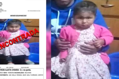 Rosi Ajata, la niña que estaba desaparecida ya se encuentra con su familia.