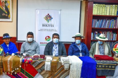 Feria multisectorial Hecho en Bolivia en Caracollo