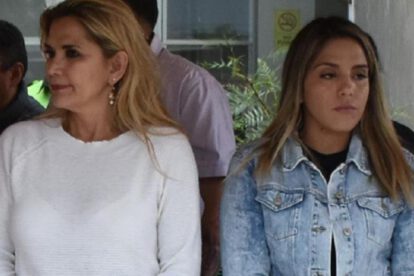 Jeanine Áñez y su hija Carolina Ribera Áñez