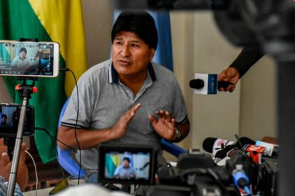 Evo Morales denuncia audios narcotráfico en conferencia de prensa