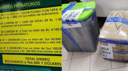allanamiento en El Alto con casi Bs. 7 millones y 130 mil dólares