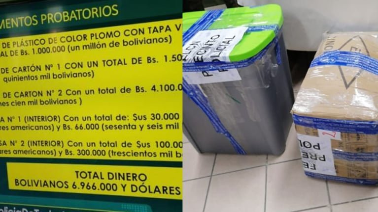allanamiento en El Alto con casi Bs. 7 millones y 130 mil dólares
