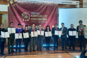 Premio Orgullo Orureño en Oruro
