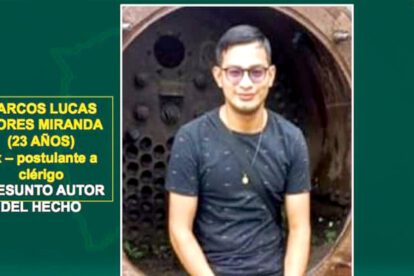 Marcos Lucas Flores, presunto asesino del fray Wilberth Daza
