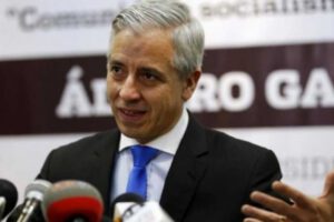Álvaro García Linera en noticia sobre denuncia archivada