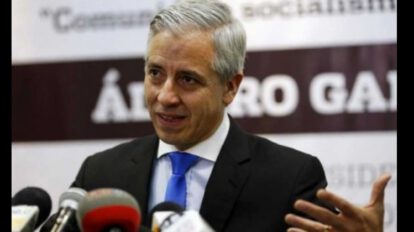 Álvaro García Linera en noticia sobre denuncia archivada
