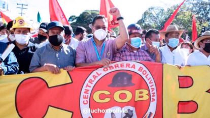 Luis Arce en el Día del Trabajador en Oruro