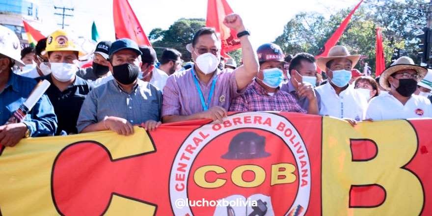 Luis Arce en el Día del Trabajador en Oruro