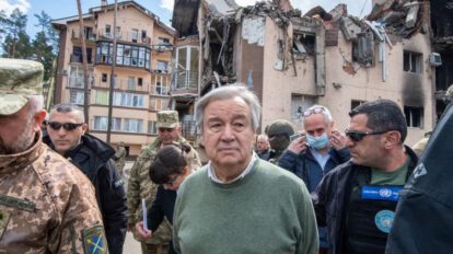 ONU en Ucrania: António Guterres visita Irpin
