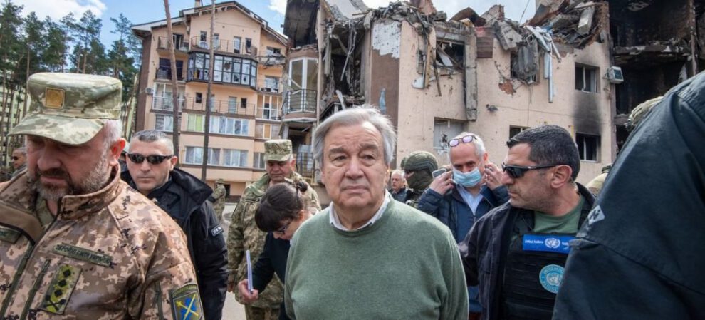 ONU en Ucrania: António Guterres visita Irpin