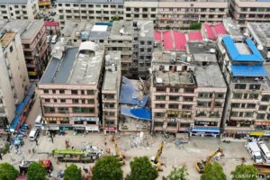 Derrumbe de edificio en China