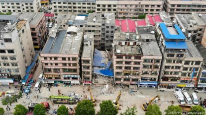 Derrumbe de edificio en China