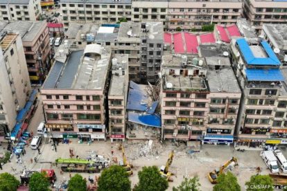 Derrumbe de edificio en China