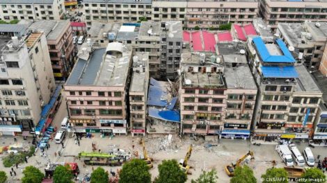 Derrumbe de edificio en China