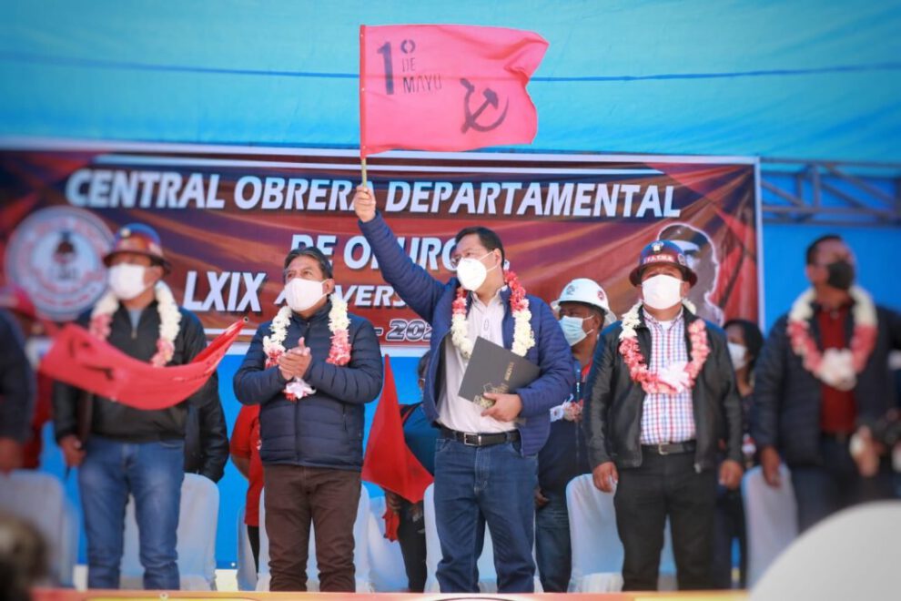 Cinco medidas para los trabajadores anunciadas por Luis Arce en el Día del Trabajo