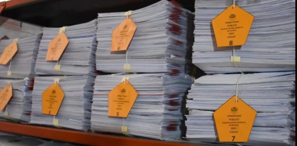 Reestructuración de archivos fiscales en la Fiscalía General