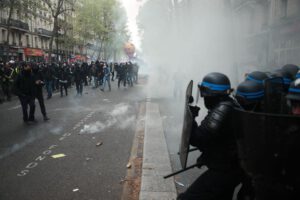 Protestas en París contra el Gobierno de Emmanuel Macron