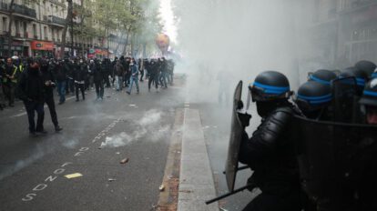 Protestas en París contra el Gobierno de Emmanuel Macron