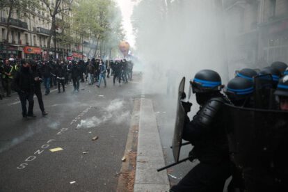 Protestas en París contra el Gobierno de Emmanuel Macron