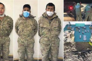 Militares bolivianos detenidos en frontera