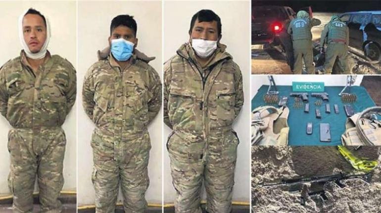 Militares bolivianos detenidos en frontera