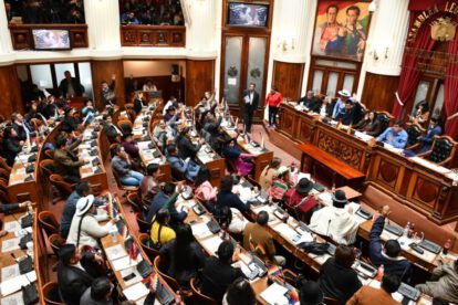 Sesión en la Asamblea Legislativa Plurinacional para elegir al nuevo Defensor del Pueblo