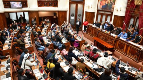 Sesión en la Asamblea Legislativa Plurinacional para elegir al nuevo Defensor del Pueblo