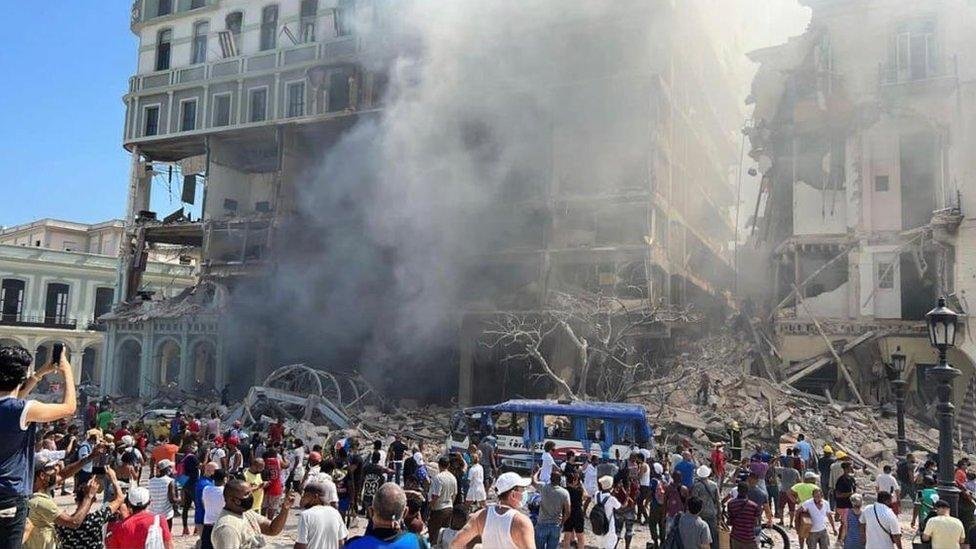 Explosión hotel Saratoga en La Habana, Cuba
