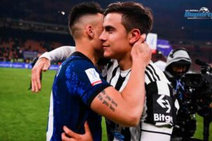Copa Italia entre Juventus y Inter con Lautaro Martínez y Paulo Dybala