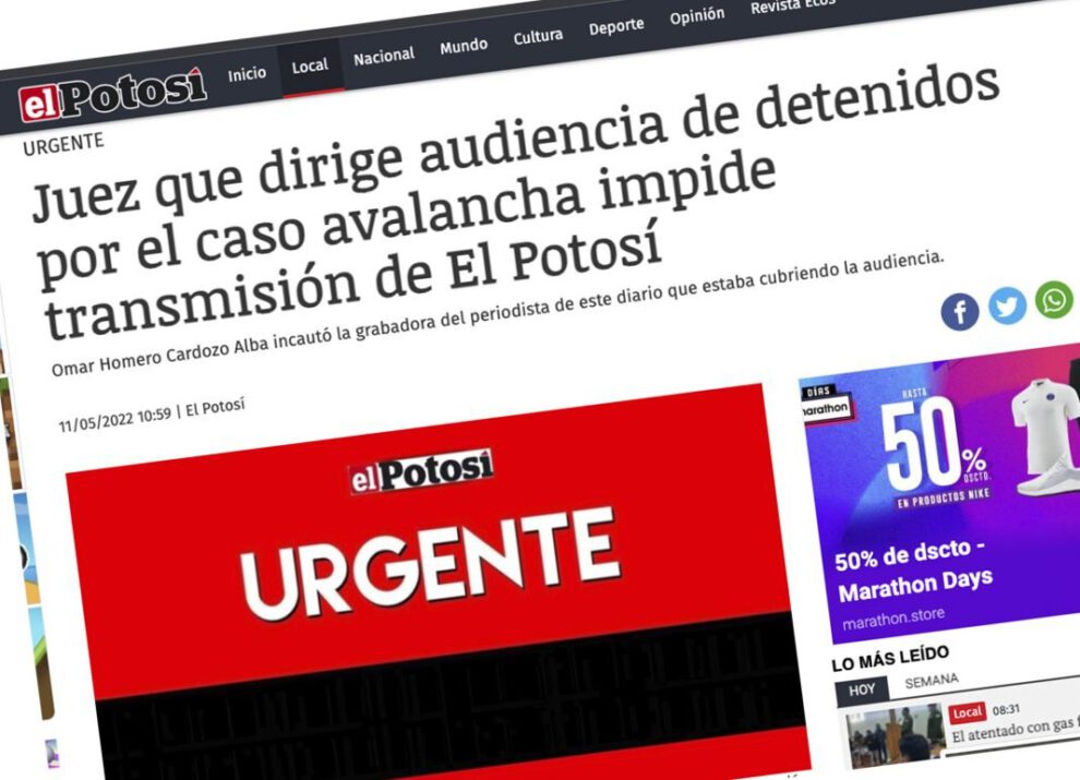 Censura judicial en Bolivia y su impacto en el trabajo periodístico