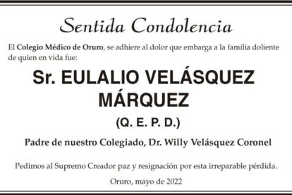 Eulalio Velásquez Márquez Q. E. P. D.