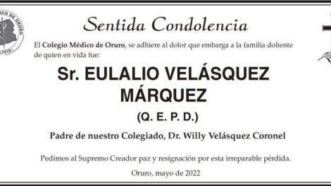 Eulalio Velásquez Márquez Q. E. P. D.