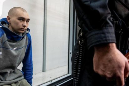 Crímenes de guerra en Ucrania: Vadim Shishimarin durante la audiencia en un juzgado de Kyiv