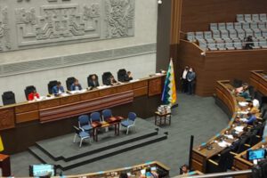 Sesión de la Asamblea Legislativa Plurinacional para la elección del nuevo Defensor del Pueblo