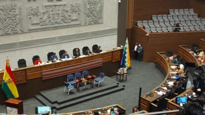 Sesión de la Asamblea Legislativa Plurinacional para la elección del nuevo Defensor del Pueblo