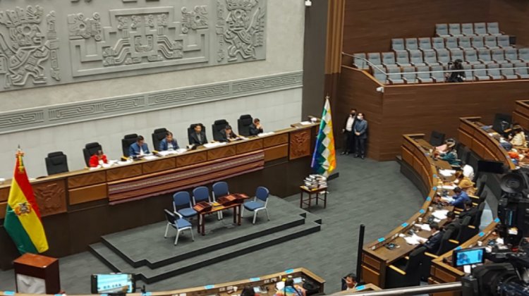Sesión de la Asamblea Legislativa Plurinacional para la elección del nuevo Defensor del Pueblo