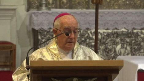 Monseñor Braulio Sáez durante la homilía dominical