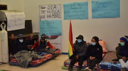 Huelga de hambre en La Paz por estabilidad laboral