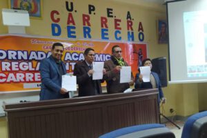 Defensa de derechos humanos en convenio entre UPEA y Unitas