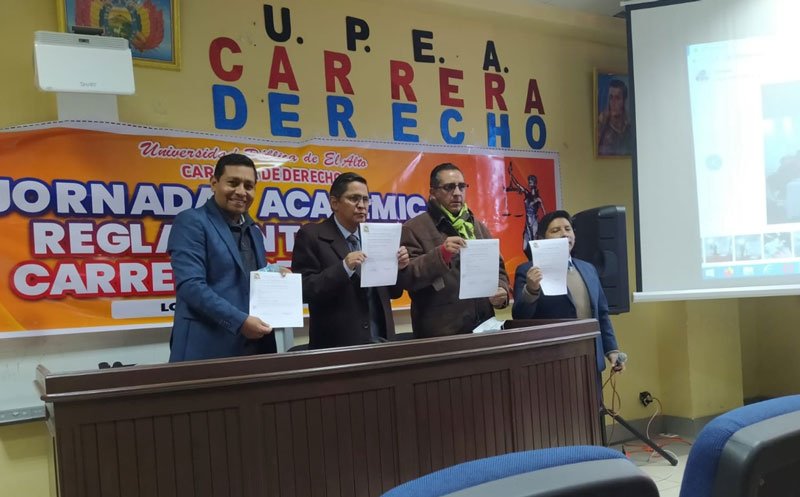 Defensa de derechos humanos en convenio entre UPEA y Unitas