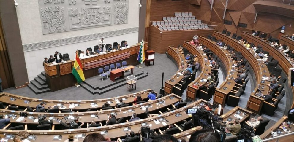 Sesión en el legislativo para la elección del nuevo Defensor