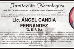 Lic. Ángel Candia Fernández Q. E. P. D.