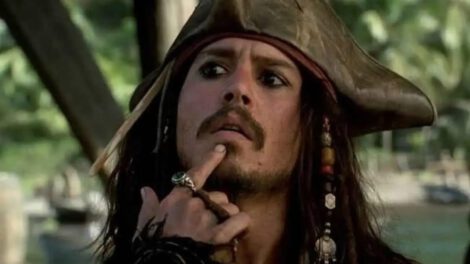 Johnny Depp como Jack Sparrow en Piratas del Caribe