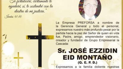 Necrológico de José Ezzidin Eid Montaño
