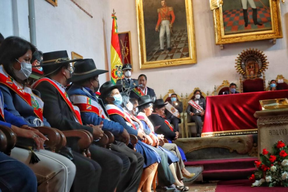 Revolución de Chuquisaca con el Presidente Luis Arce en Sucre
