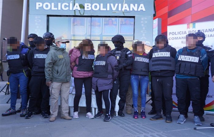 Aprehendidos por delitos presentados por el Ministro de Gobierno
